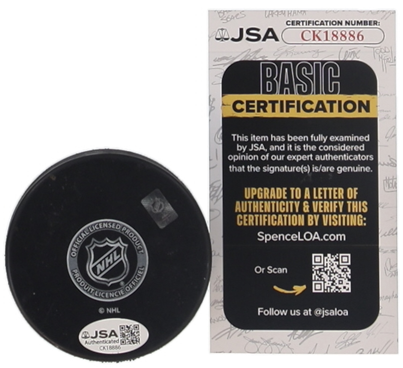 Jackson Blake Signed Hurricanes Logo Hockey Puck (JSA) at PristineAuction.com Jackson Blake Signed Hurricanes Logo Hockey Puck (JSA) at PristineAuction.com