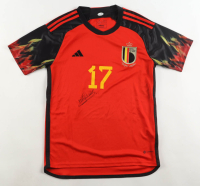 Leandro Trossard Signed Belgium Adidas Authentic Jersey (JSA) at PristineAuction.com
