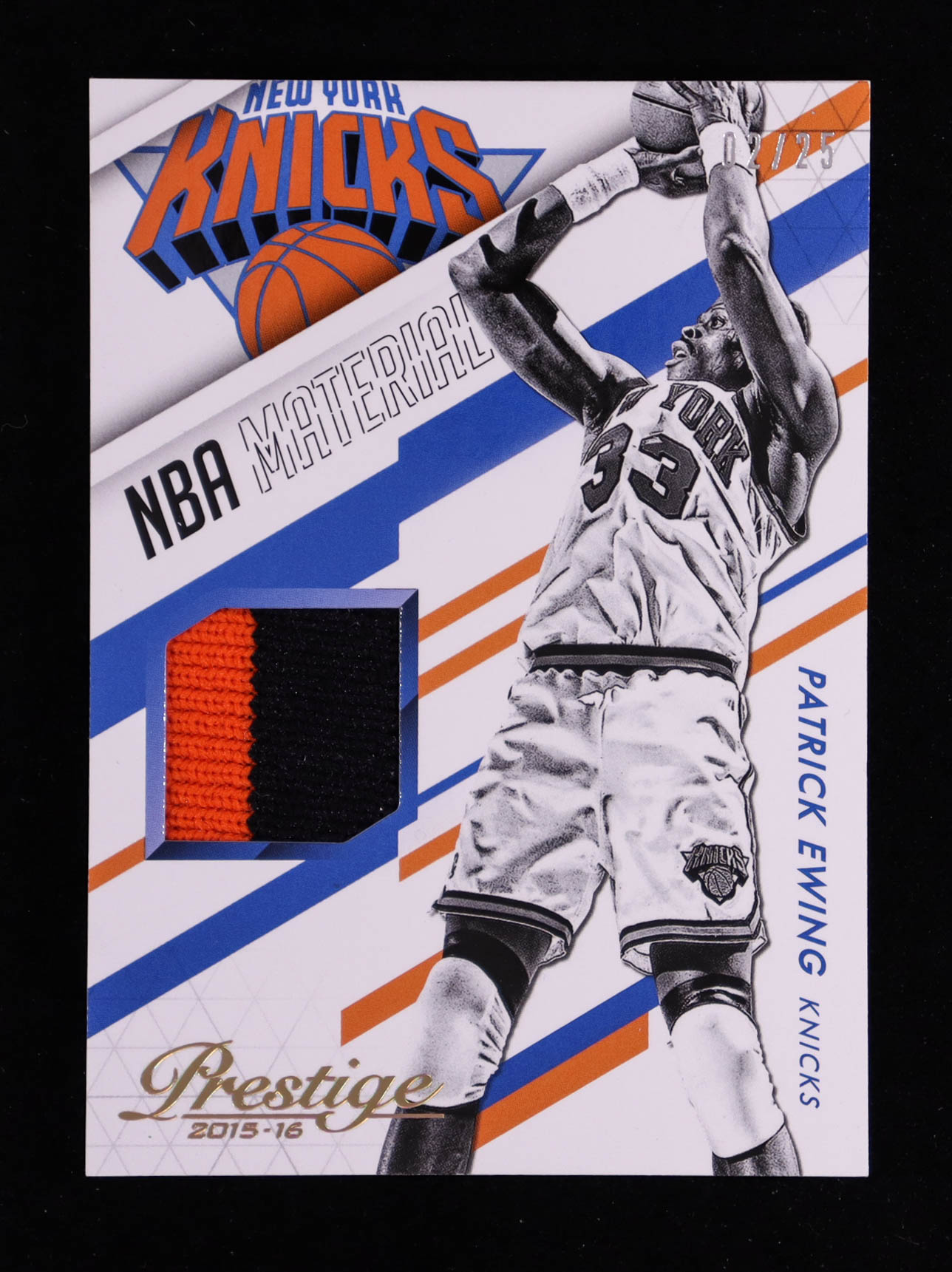 Patrick Ewing 2015-16 Prestige NBA Materials Prime #11 #02/25 at PristineAuction.com Patrick Ewing 2015-16 Prestige NBA Materials Prime #11 #02/25 at PristineAuction.com