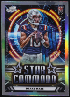 Drake Maye 2024 Topps Cosmic Chrome Star Command #SC17 RC at PristineAuction.com