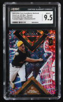 Paul Skenes 2024 Wild Card Auto Mania American All-Star Square Painted Eagle 1 Mosaic #AMASQ-PS2 #1/1 RC (CGC 10) at PristineAuction.com