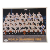 1968 World Series Champions Tigers 8x10 Photo Signed by (6) with Denny McClain, Willie Horton, Dick Tracewski, Tom Matchick (JSA) at PristineAuction.com
