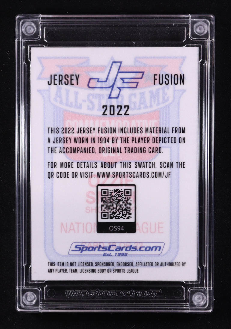 Ozzie Smith 2022 Jersey Fusion Game Used Swatch #OS94 at PristineAuction.com Ozzie Smith 2022 Jersey Fusion Game Used Swatch #OS94 at PristineAuction.com