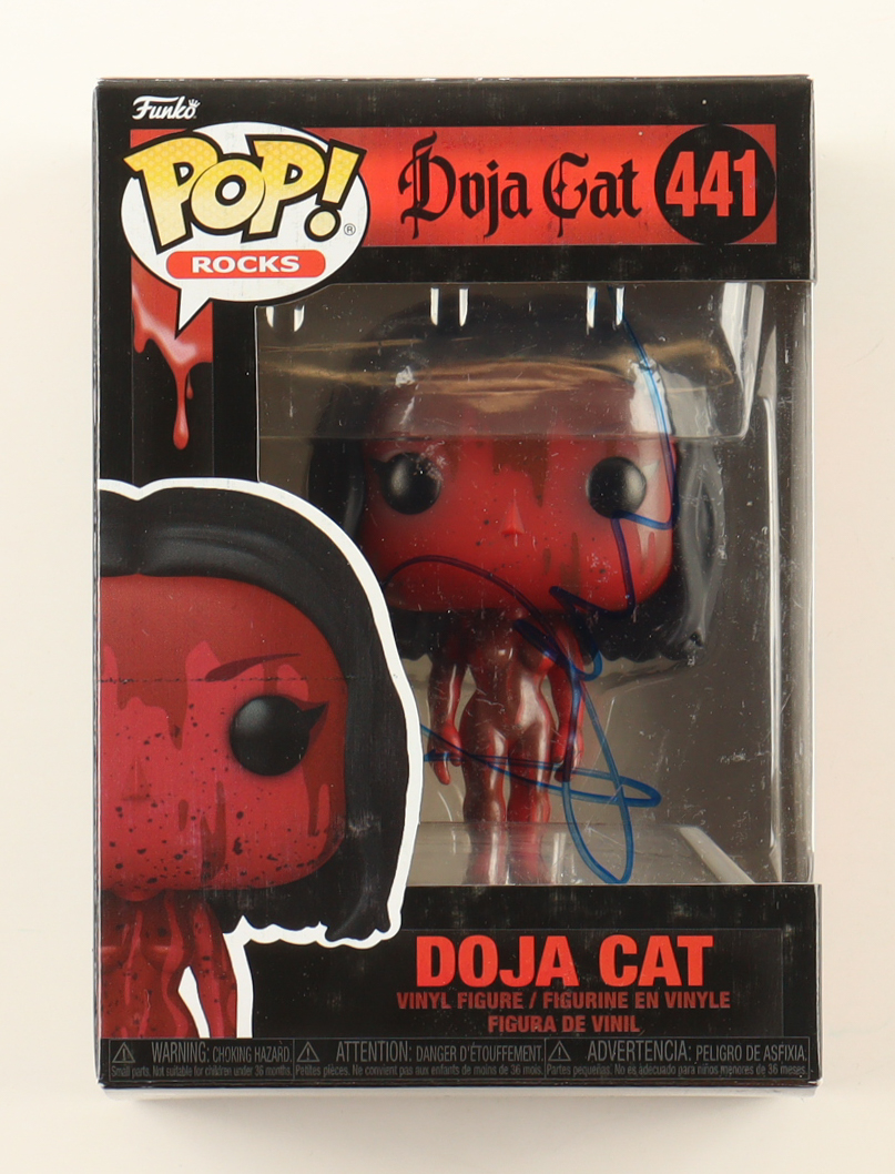 Doja Cat Signed "Doja Cat" #441 Funko Pop! Rocks Vinyl Figure (ACOA) at PristineAuction.com Doja Cat Signed "Doja Cat" #441 Funko Pop! Rocks Vinyl Figure (ACOA) at PristineAuction.com