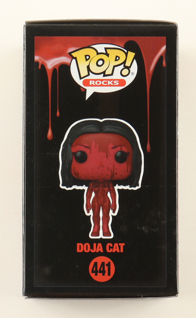 Doja Cat Signed "Doja Cat" #441 Funko Pop! Rocks Vinyl Figure (ACOA) at PristineAuction.com Doja Cat Signed "Doja Cat" #441 Funko Pop! Rocks Vinyl Figure (ACOA) at PristineAuction.com