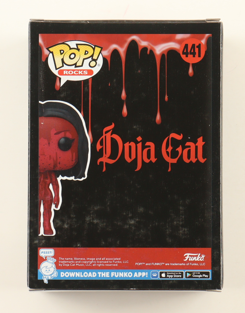 Doja Cat Signed "Doja Cat" #441 Funko Pop! Rocks Vinyl Figure (ACOA) at PristineAuction.com Doja Cat Signed "Doja Cat" #441 Funko Pop! Rocks Vinyl Figure (ACOA) at PristineAuction.com