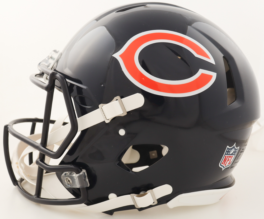 Kyle Monangai & D'Andre Swift Signed Bears Full-Size Authentic On-Field Speed Helmet Inscribed "Bruise Brothers" (JSA) at PristineAuction.com Kyle Monangai & D'Andre Swift Signed Bears Full-Size Authentic On-Field Speed Helmet Inscribed "Bruise Brothers" (JSA) at PristineAuction.com