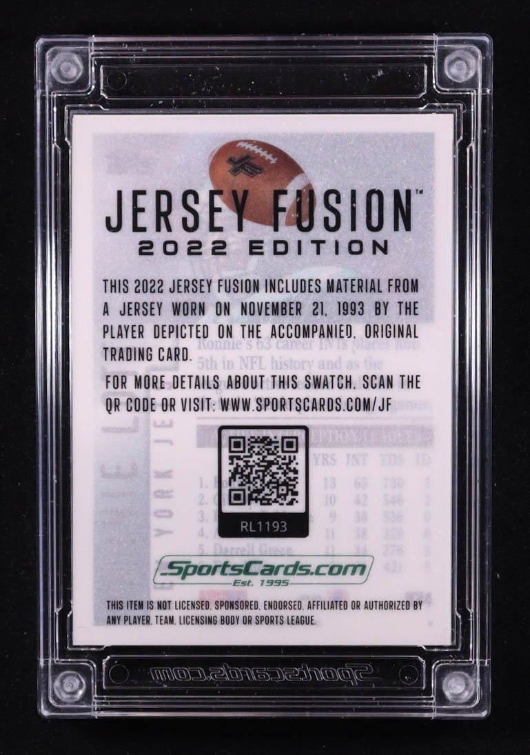 Ronnie Lott 2022 Jersey Fusion Game Used Swatch #RL1193 at PristineAuction.com Ronnie Lott 2022 Jersey Fusion Game Used Swatch #RL1193 at PristineAuction.com