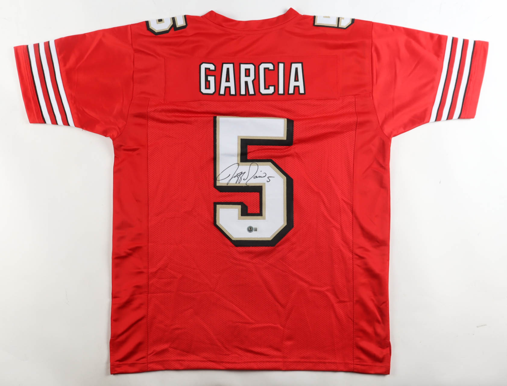 Jeff Garcia Signed Jersey (Beckett) at PristineAuction.com Jeff Garcia Signed Jersey (Beckett) at PristineAuction.com
