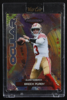 Brock Purdy 2023 Wild Card Alumination Ocular Orange Red Rainbow Foil #AO-BP #54/99 at PristineAuction.com