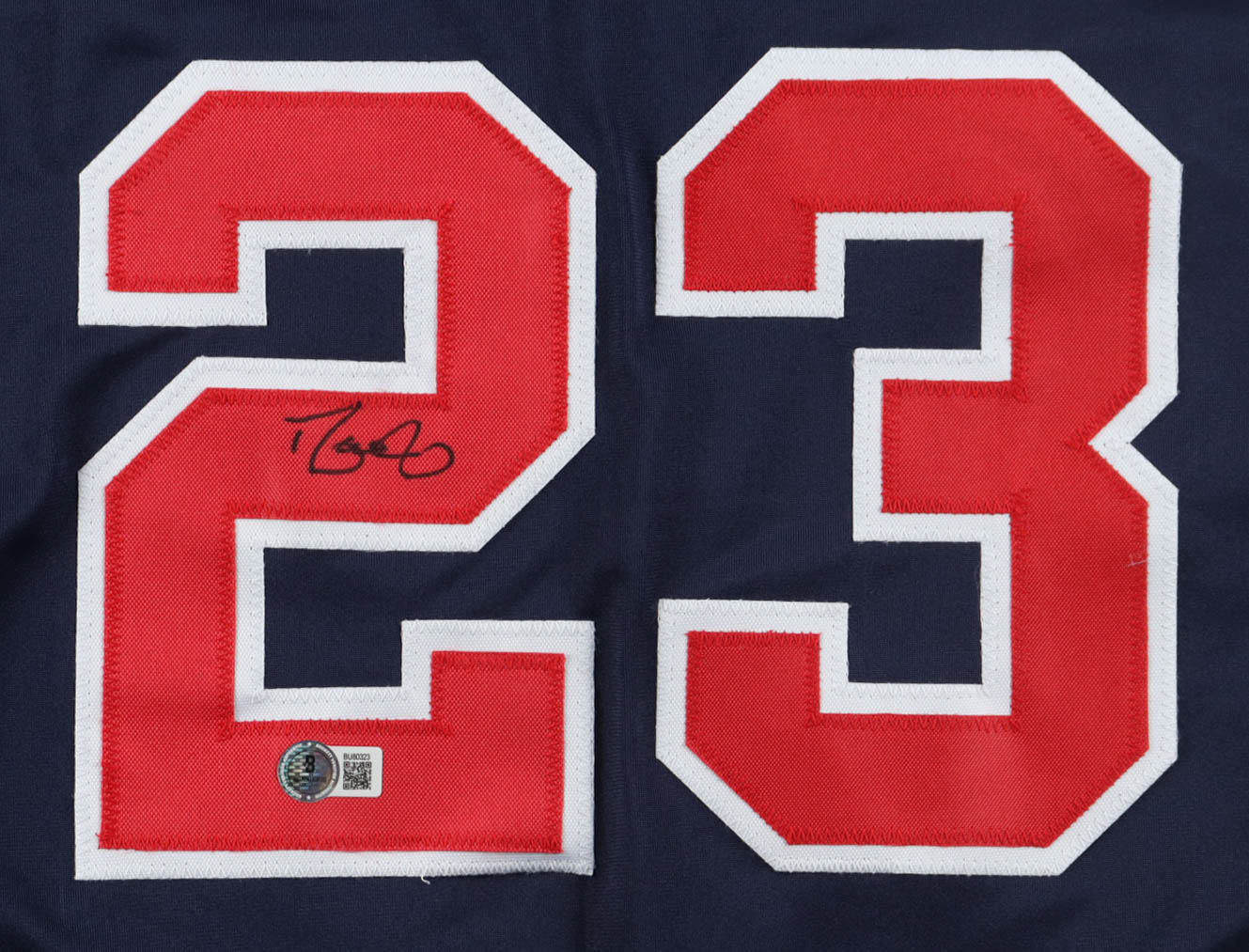 David Justice Signed Jersey (Beckett) at PristineAuction.com David Justice Signed Jersey (Beckett) at PristineAuction.com