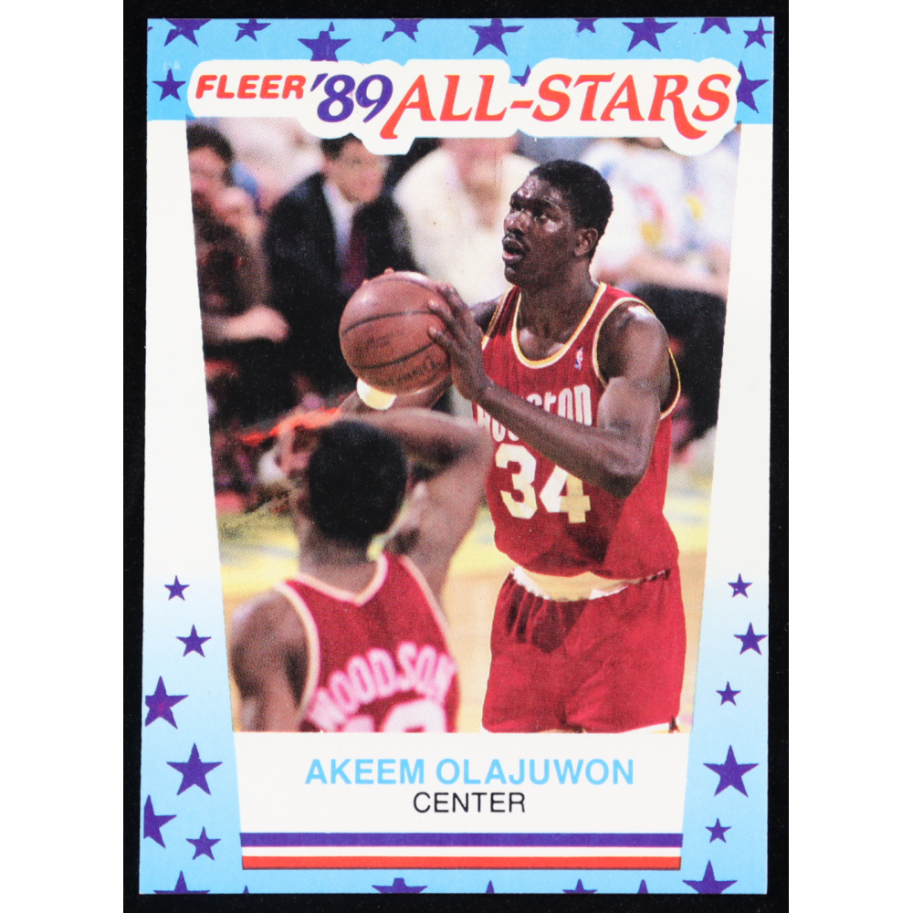 Hakeem Olajuwon 1989-90 Fleer Stickers #2 at PristineAuction.com