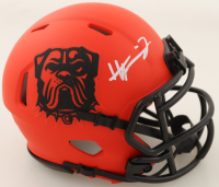 Harold Fannin Signed Browns Rave Alternate Speed Mini Helmet (JSA) at PristineAuction.com