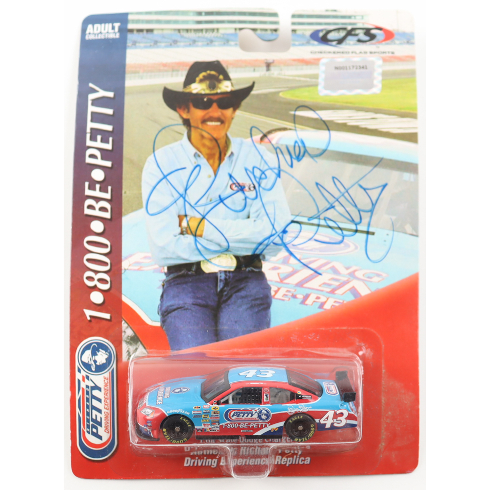 Richard Petty Signed NASCAR #43 2008 Richard Petty Driving Experience Dodge Charger 1:64 Scale Die-Cast Car (JSA) at PristineAuction.com