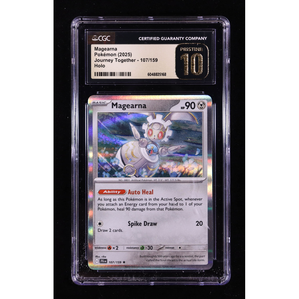Magearna 2025 Pokemon TCG Scarlet & Violet Journey Together #107 HOLO (CGC Pristine 10) at PristineAuction.com