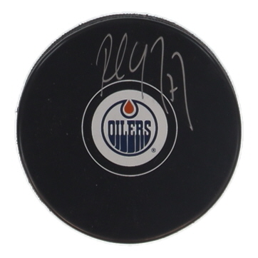 Paul Coffey Signed Oilers Logo Hockey Puck (Schwartz) at PristineAuction.com Paul Coffey Signed Oilers Logo Hockey Puck (Schwartz) at PristineAuction.com