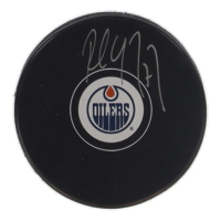 Paul Coffey Signed Oilers Logo Hockey Puck (Schwartz) at PristineAuction.com