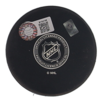 Chris Chelios Signed Blackhawks Logo Hockey Puck Inscribed "HOF 2013" (Schwartz) at PristineAuction.com Chris Chelios Signed Blackhawks Logo Hockey Puck Inscribed "HOF 2013" (Schwartz) at PristineAuction.com