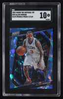 Allen Iverson 2023 Panini The National VIP Blue Sparkle Prizm #28 #017/149 (SGC 10) at PristineAuction.com