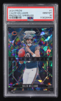 Caleb Williams 2024 Panini Prizm Prizmatic Green Ice #1 RC (PSA 10) at PristineAuction.com