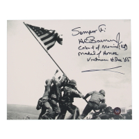 Harvey C. Barnum Jr. Signed 8x10 Photo with Multiple Inscriptions (Beckett) at PristineAuction.com