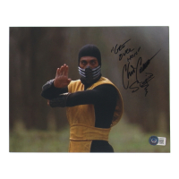 Chris Casamassa Signed "Mortal Kombat" 8x10 Photo Inscribed "Get Over Here" & "Scorpion" (Beckett) at PristineAuction.com
