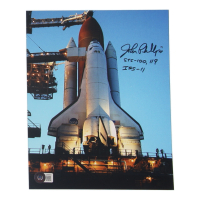 John L. Phillips Signed NASA 8x10 Photo Inscribed "STS-100, 119 ISS-11" (Beckett) at PristineAuction.com