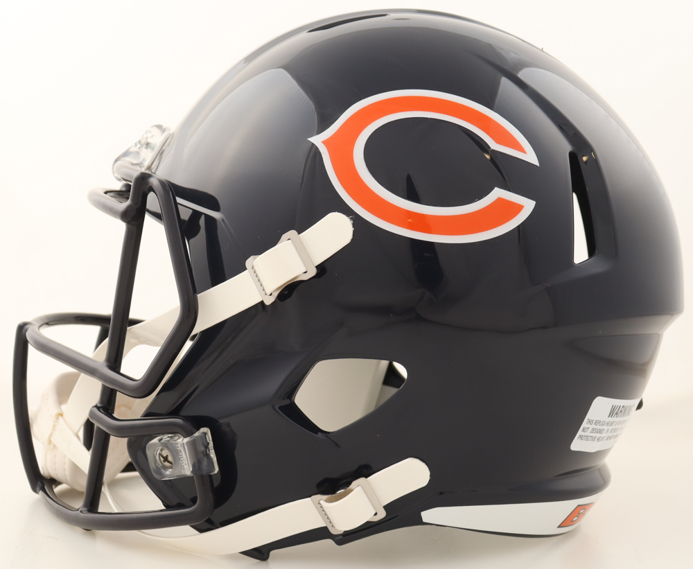 Brian Urlacher Signed Bears Full-Size Speed Helmet Inscribed "HOF 18" (JSA) at PristineAuction.com Brian Urlacher Signed Bears Full-Size Speed Helmet Inscribed "HOF 18" (JSA) at PristineAuction.com