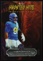 Aaron Donald 2024 Wild Card Haunted Hits Monster Hits Werewolf Red Rainbow Foil #HHWW-AD #1/2 at PristineAuction.com
