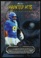 Aaron Donald 2024 Wild Card Haunted Hits Monster Hits Zombie Silver Lazer #HHZ-AD #3/5 at PristineAuction.com