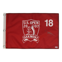Charles Howell III Signed 2017 US Open Golf Pin Flag (PSA) at PristineAuction.com