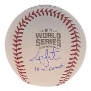Jon Lester Signed Official 2016 World Series Logo Baseball Inscribed "16 WS Champs" (Schwartz) at PristineAuction.com Jon Lester Signed Official 2016 World Series Logo Baseball Inscribed "16 WS Champs" (Schwartz) at PristineAuction.com