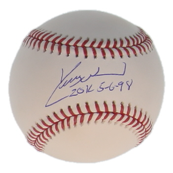 Kerry Wood Signed OML Baseball Inscribed "20K 5-6-98" (Schwartz) at PristineAuction.com Kerry Wood Signed OML Baseball Inscribed "20K 5-6-98" (Schwartz) at PristineAuction.com