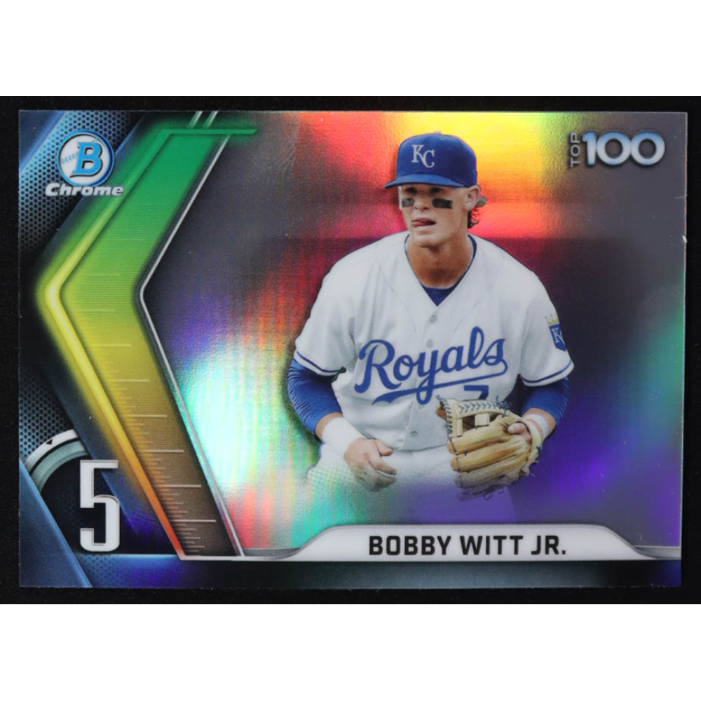 Bobby Witt Jr. 2022 Bowman Chrome Scouts Top 100 #BTP5 at PristineAuction.com