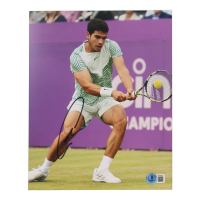 Carlos Alcaraz Signed 8x10 Photo (Beckett) at PristineAuction.com