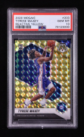 Tyrese Maxey 2020-21 Panini Mosaic Mosaic Reactive Yellow #203 RC (PSA 10) at PristineAuction.com