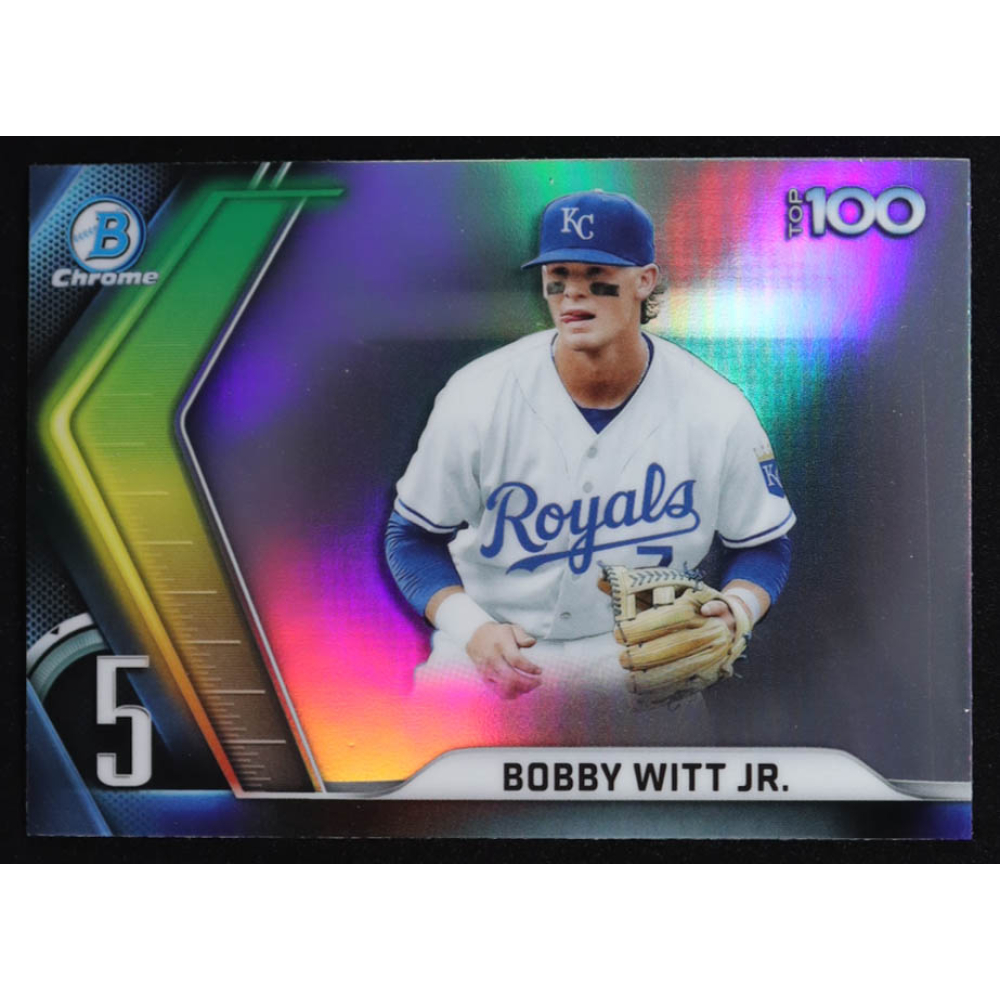 Bobby Witt Jr. 2022 Bowman Chrome Scouts Top 100 #BTP5 at PristineAuction.com