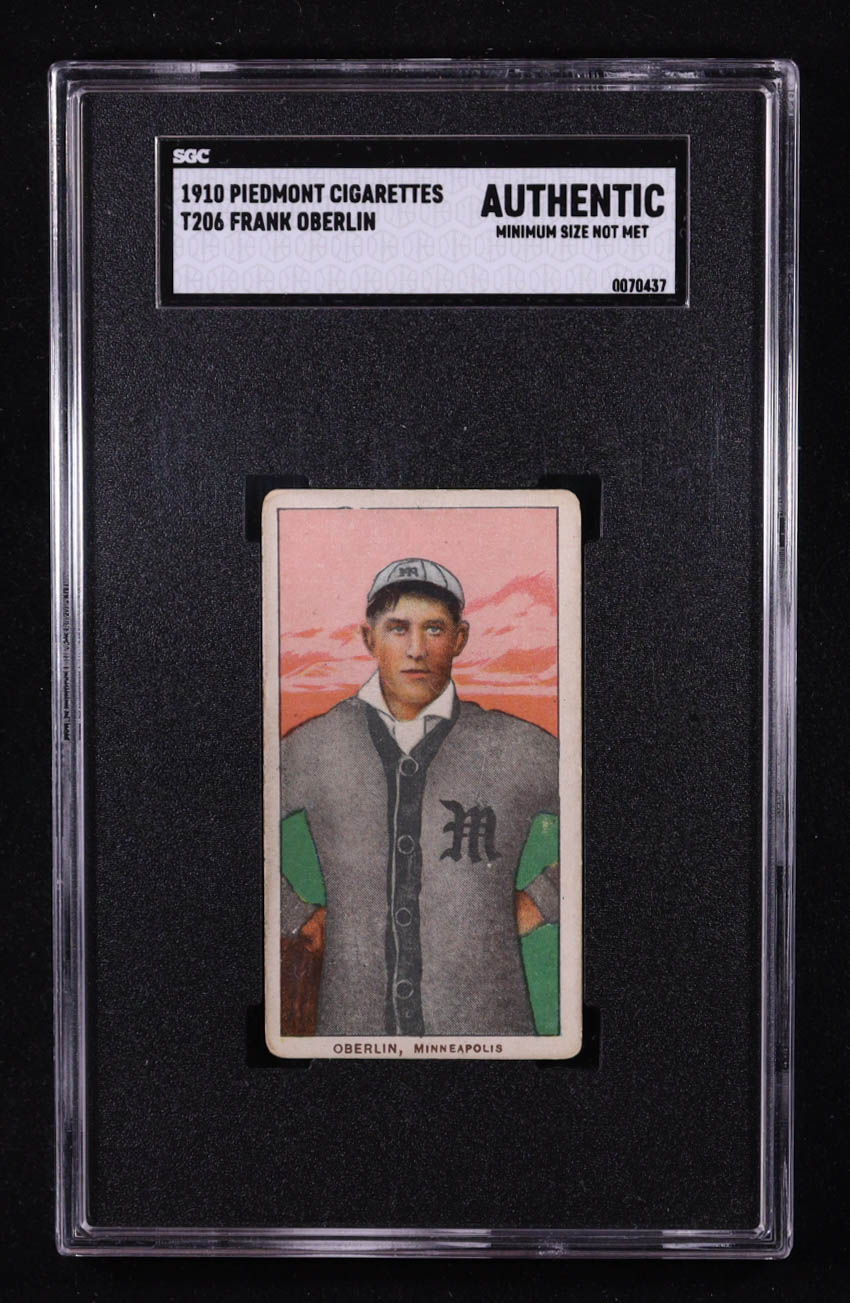 Frank Oberlin 1909-11 T206 #362 ML (SGC Authentic) at PristineAuction.com Frank Oberlin 1909-11 T206 #362 ML (SGC Authentic) at PristineAuction.com