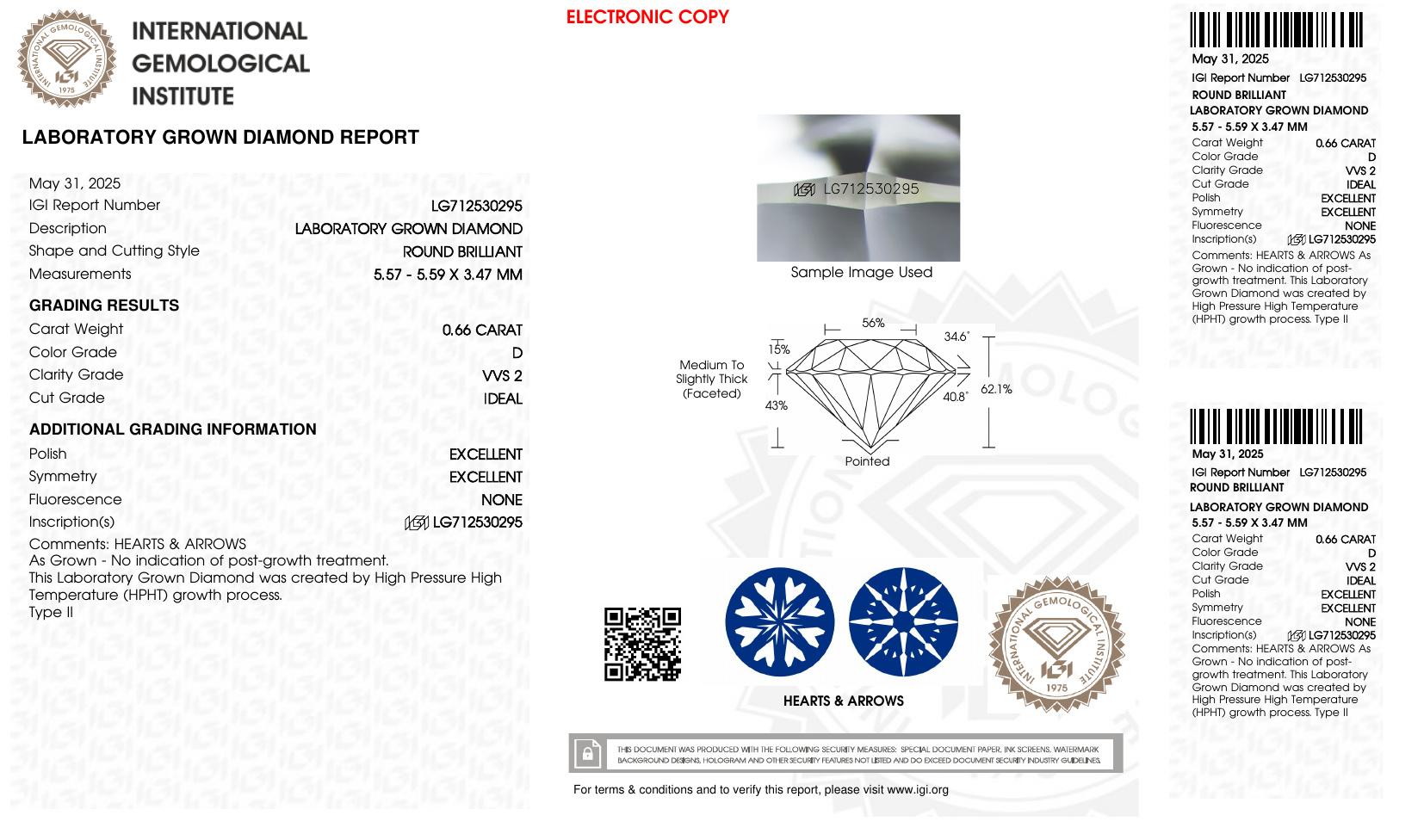 1.31 Carats Lab Grown Diamond Stud Earrings D, VVS2 | $2,800 Estimated Retail Value (UGL & IGI Certs) | Heart & Arrows Round Brilliant Cut| Brand New at PristineAuction.com 1.31 Carats Lab Grown Diamond Stud Earrings D, VVS2 | $2,800 Estimated Retail Value (UGL & IGI Certs) | Heart & Arrows Round Brilliant Cut| Brand New at PristineAuction.com