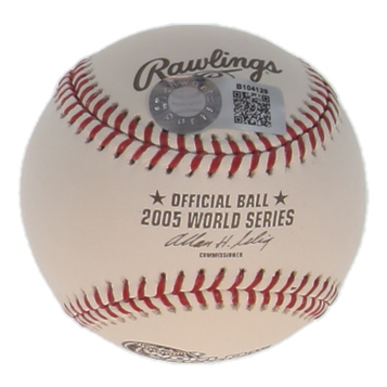 Frank Thomas Signed 2005 World Series Logo Baseball (Schwartz) at PristineAuction.com Frank Thomas Signed 2005 World Series Logo Baseball (Schwartz) at PristineAuction.com