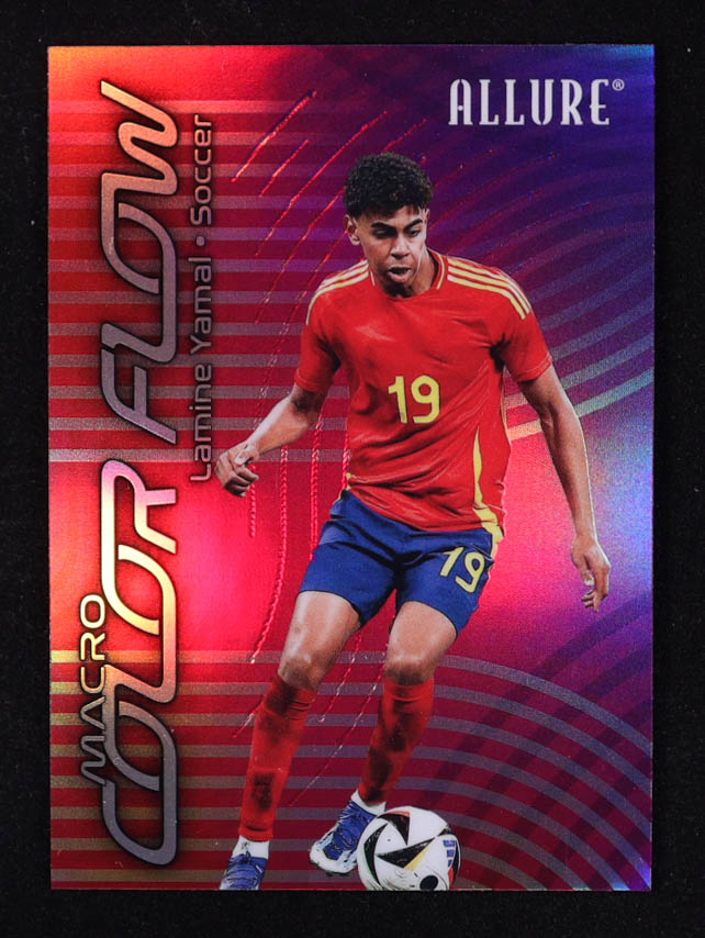 Lamine Yamal 2025 Upper Deck Allure SE Macro Color Flow #CF410 at PristineAuction.com Lamine Yamal 2025 Upper Deck Allure SE Macro Color Flow #CF410 at PristineAuction.com