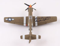 Captain William Bruce "Bill" Overstreet Jr. Signed "Berlin Express" North American P-51B Mustang 1:72 Scale Model Plane Inscribed "Berlin Express"(PSA) at PristineAuction.com