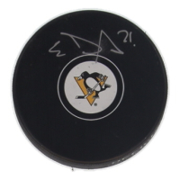 Evgeni Malkin Signed Penguins Logo Hockey Puck (JSA) at PristineAuction.com