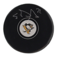 Evgeni Malkin Signed Penguins Logo Hockey Puck (JSA) at PristineAuction.com
