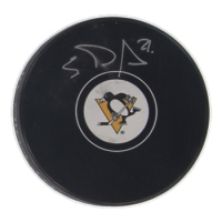Evgeni Malkin Signed Penguins Logo Hockey Puck (JSA) at PristineAuction.com
