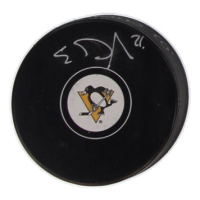 Evgeni Malkin Signed Penguins Logo Hockey Puck (JSA) at PristineAuction.com