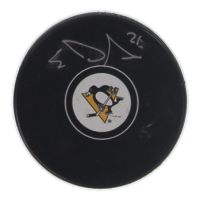 Evgeni Malkin Signed Penguins Logo Hockey Puck (JSA) at PristineAuction.com