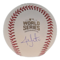 Jon Lester Signed Official 2016 World Series Logo Baseball (Schwartz) at PristineAuction.com