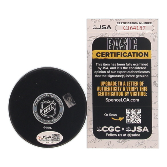 Evgeni Malkin Signed Penguins Logo Hockey Puck Inscribed "3x SC Champ" (JSA) at PristineAuction.com Evgeni Malkin Signed Penguins Logo Hockey Puck Inscribed "3x SC Champ" (JSA) at PristineAuction.com