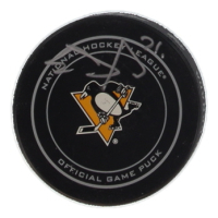 Evgeni Malkin Signed Penguins Logo Hockey Puck (JSA) at PristineAuction.com